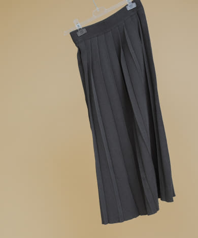 knit pleats skirt