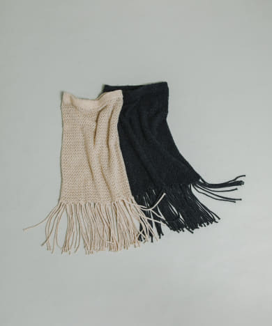 fringe mesh skirt