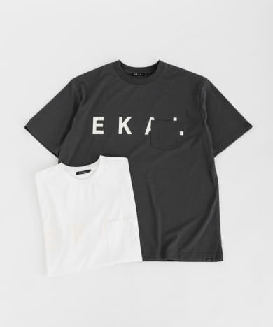 『UR TECH ひやサラクール』 ロゴプリントポケットTシャツ