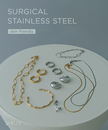 SURGICAL STAINLESS STEEL  -skin friendly-｜SMELLY